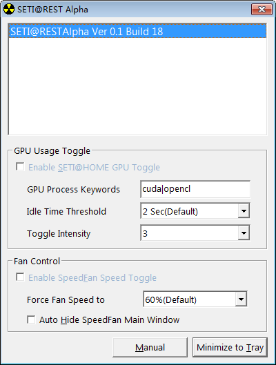 SETI@REST Alpha(GPU使用率调节软件)