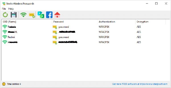 SterJo Wireless Passwords(wifi密码查找工具)