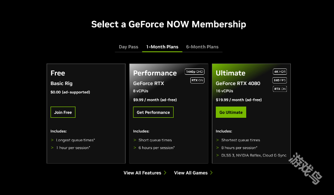 GeForce Now推出每月100小时游戏时间限额