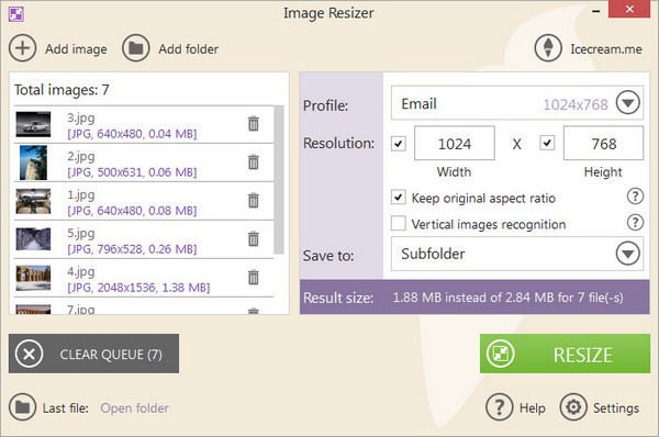 Icecream Image Resizer(图像调整器)