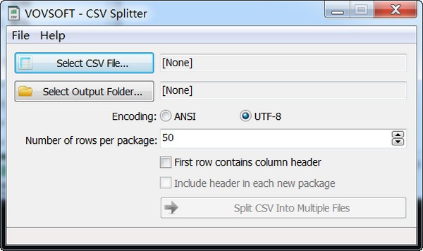 Vovsoft CSV Splitter(CSV文件分割工具)